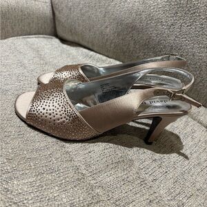 David Tate Shimmering Bronze Heels